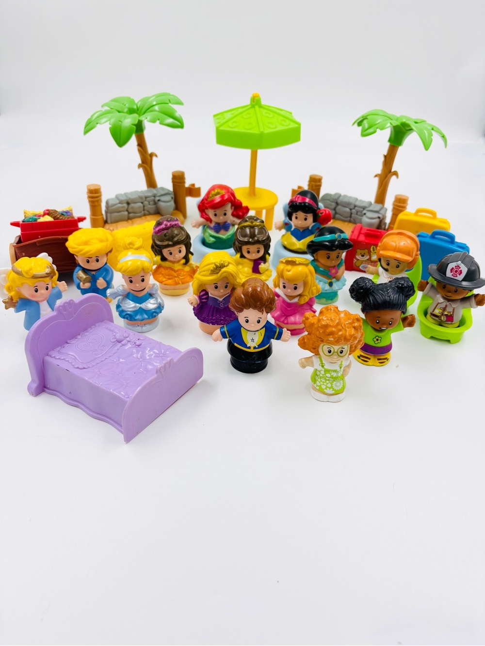 Fisher Price Little People Toy Lot Bundle Disney Princess Nativity Set Pieces